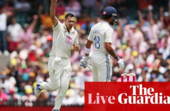 Australia v India: fifth males’s cricket Check, day one – dwell | Australia cricket group