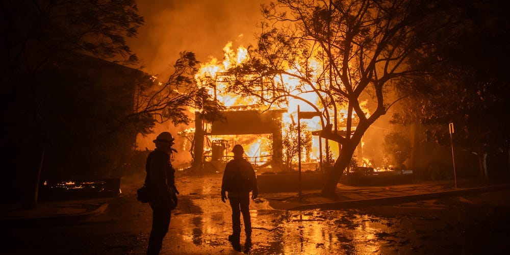 LA Battles Large Fires: 100,000 Folks Beneath Evacuation Orders