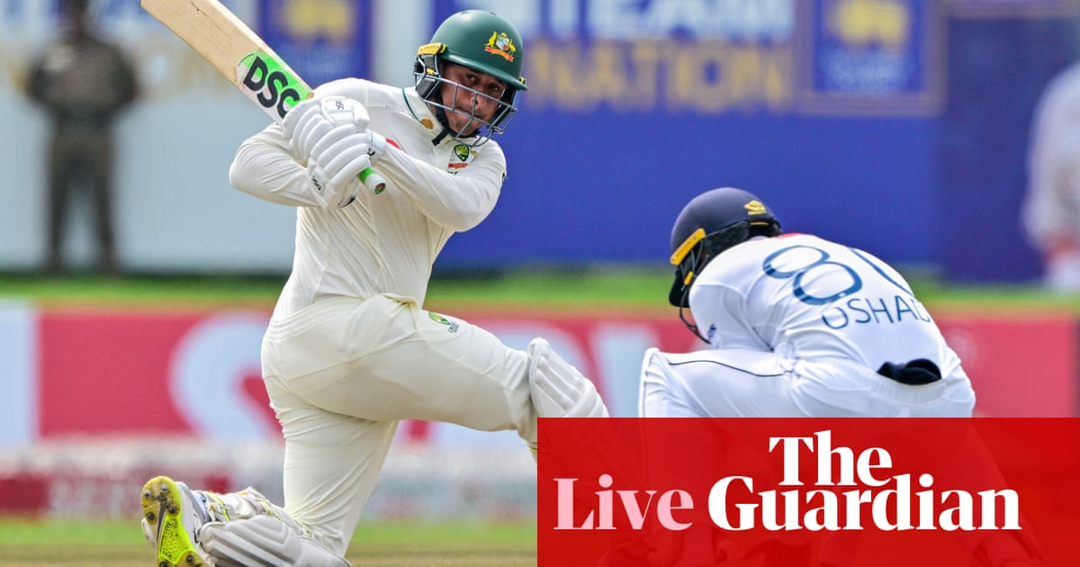 Sri Lanka v Australia: first males’s cricket Take a look at, day two – stay | Australia cricket workforce