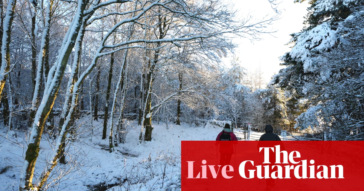 UK climate dwell: nation braces for snow and freezing rain as temperatures fall | UK climate