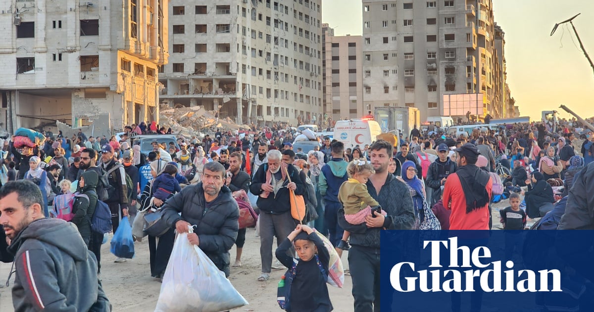 ‘I’m coming to a spot that appears like hell’: the lengthy street residence for Gaza’s displaced | Israel-Gaza battle