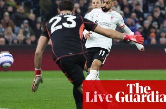 Aston Villa v Liverpool: Premier League – stay | Premier League