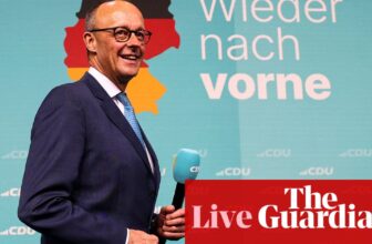 German election dwell: Conservatives projected to win and far-right AfD in second | Germany