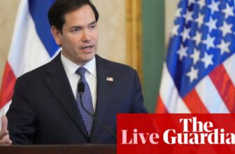 Palestinians ‘going to must reside someplace else within the interim’ underneath Trump’s Gaza plan, US state secretary says – reside | Israel-Gaza conflict