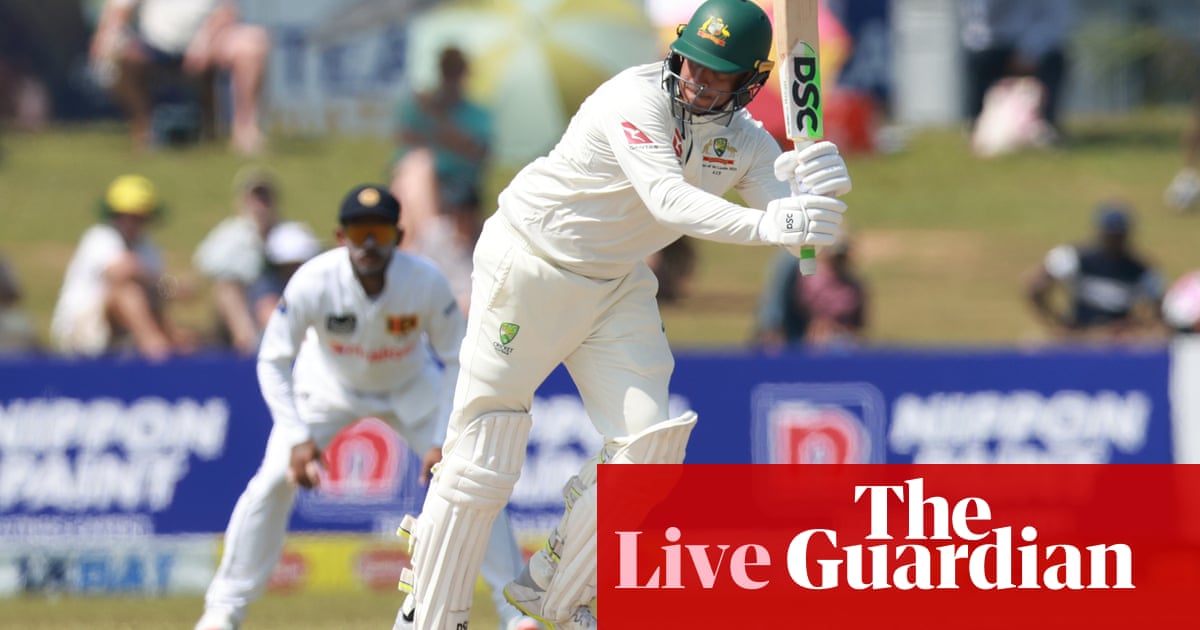 Sri Lanka v Australia: second males’s cricket Check, day two – stay | Australia cricket workforce