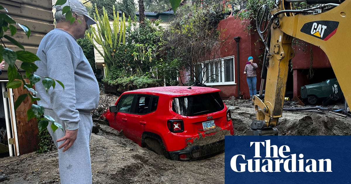 Storm-fueled mud submerges roads in California city hit by LA wildfires | California