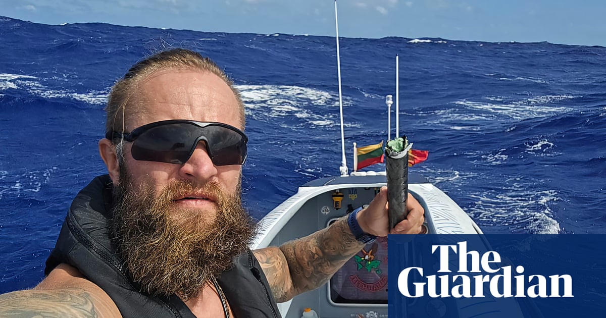 Lithuanian rower making an attempt to cross Pacific prompts emergency beacon off Queensland close to Cyclone Alfred | Australia climate