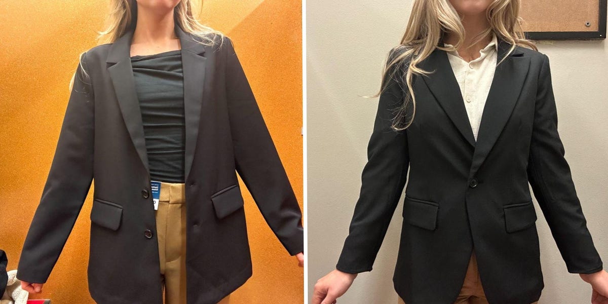 Attempting on Blazers at Outdated Navy and Banana Republic, Clear Winner