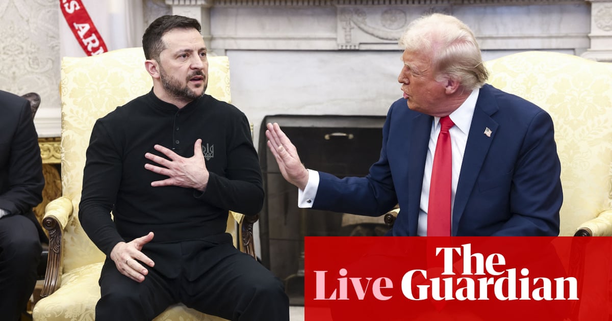 Zelenskyy admits Trump conflict ‘not good’ as European leaders rally spherical Ukraine – dwell | Ukraine