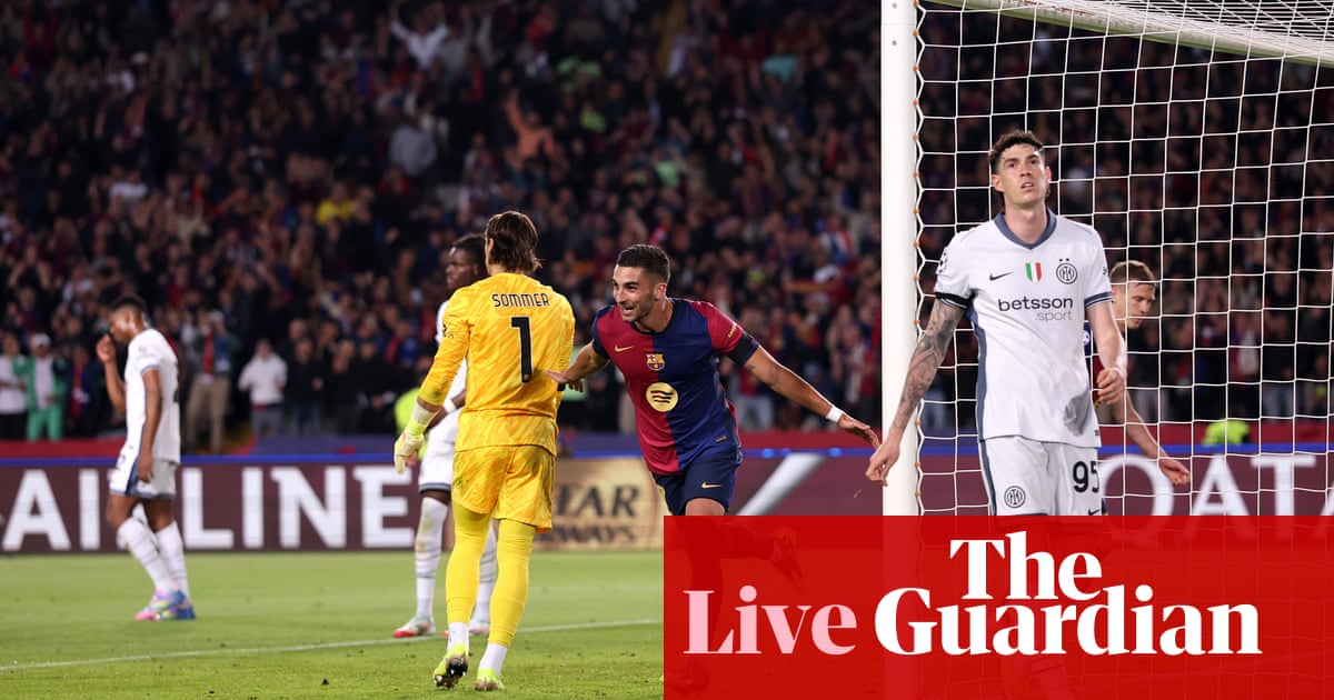 Barcelona v Inter: Champions League semi-final, first leg – reside | Champions League Barcelona v Inter: Champions League semi-final, first leg – reside | Champions League