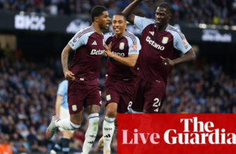 Manchester Metropolis v Aston Villa: Premier League – stay | Premier League