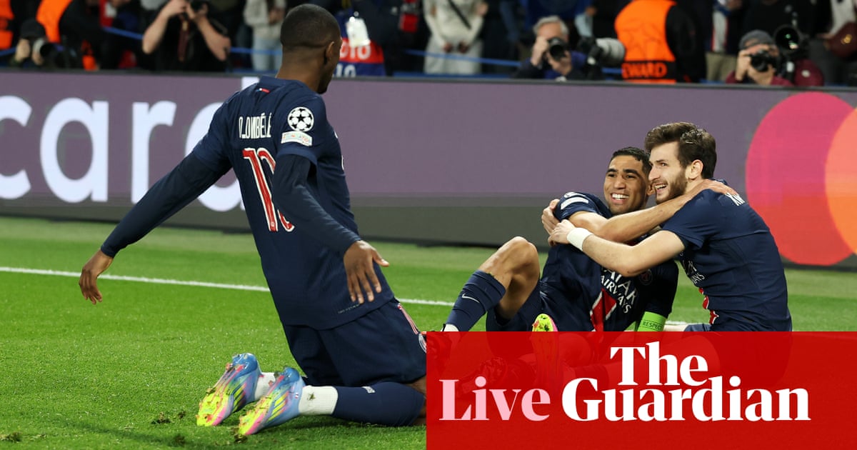 PSG v Aston Villa: Champions League quarter-final, first leg – stay | Champions League PSG v Aston Villa: Champions League quarter-final, first leg – stay | Champions League