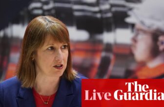 UK annual borrowing almost £15bn above official forecast; shares rise as Trump rows again on Fed assault – enterprise stay | Enterprise