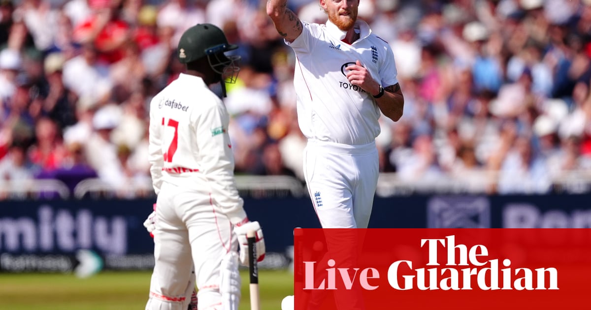 England v Zimbabwe: males’s cricket Take a look at, day two – dwell | Cricket England v Zimbabwe: males’s cricket Take a look at, day two – dwell | Cricket