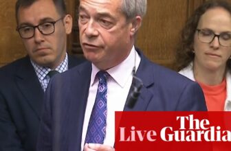 Farage says Starmer ‘studying a fantastic deal from Reform’ as PM defends immigration speech – UK politics dwell | Politics