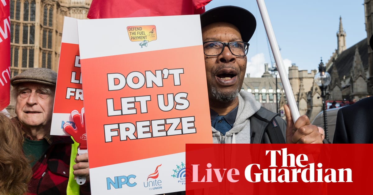 No 10 guidelines out reversing cuts to winter gas funds – UK politics reside | Politics No 10 guidelines out reversing cuts to winter gas funds – UK politics reside | Politics