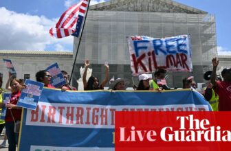 US supreme court docket stay: justices seem divided on federal court docket powers in birthright citizenship case | Trump administration