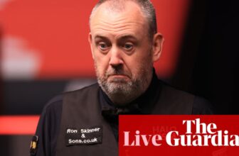 Zhao Xintong v Mark Williams: World Snooker Championship ultimate – stay | World Snooker Championship