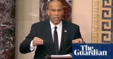 Cory Booker breaks file for longest speech by US senator in Trump condemnation | US politics