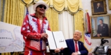 Trump, With Child Rock, Indicators Government Order Concentrating on Ticket Scalpers